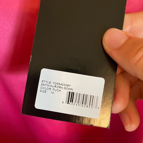 Likely Silk Aurora Gown Fuchsia Gown NWT - Picture 4 of 5